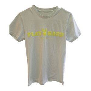 PLAY HARD VODKA SELTZER Light Blue T-Shirt XS